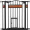 PawHut Dog Gate Pet Safety Gate W/ Cat Door Auto Close Pine Decor 74-80 centimeters Wide