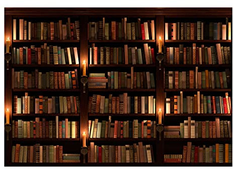 murando - Fototapete Premium-Vlies Bibliothek 450x315cm - Foto Tapete Wohnzimmer Moderne Vliestapete XXL Wandtapete Motivtapeten Bildtapete 3d Effekt Wand Dekoration Buch Bücher f-B-0142-a-a