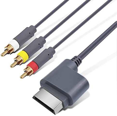 Câble AV Xbox 360 pour console Xbox 360 - Composant vidéo HDTV et RCA stéréo AV - 1,8 m