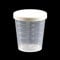 30ml Medicine Measuring Measure Cups with White Lids Clear Container Measure Container Beaker Liquid