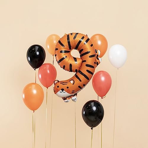 PartyDeco Riesenzahl #9 Tiger