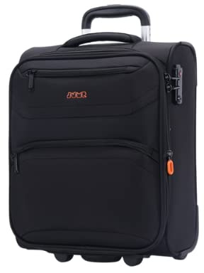 JUMP Moorea 2 Koffer für Kabine, ausziehbar, 2 Räder (MX01), Schwarz , 45 cm, Reisekoffer mit EASYJET