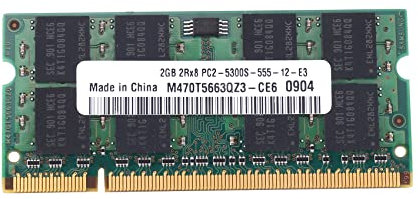 Qutsvosh Memoria RAM DDR2 2GB PC2 5300 Laptop RAM Memoria SODIMM Accessori RAM 667MHz Memoria RAM 200Pin