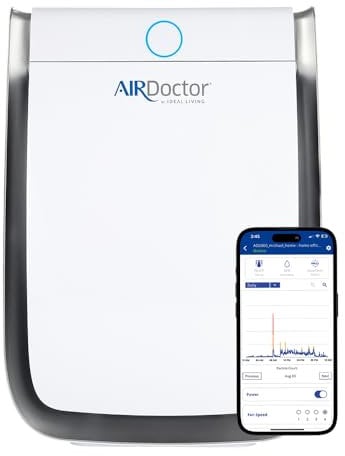 AIRDOCTOR 3500i SMART purificador de aire para salas de estar y dormitorios Filtración de 3 etapas con prefiltro, UltraHEPA, carbono/VOC. Captures Particles 100 veces más pequeño que el estándar HEPA