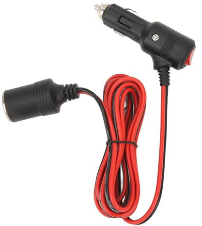 Bordstract Zigarettenanzünder-Verlängerungskabel Mit Schalter, 12 V, 24 V, 15 A, 16 AWG, Stecker auf Buchse, Für Autokamera, Mini-Kühlschrank, Staubsauger Und Mehr