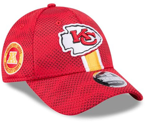 New Era Kansas City Chiefs NFL 2024 Sideline Rot Verstellbare 9Forty Stretch Snapback Cap - One-Size