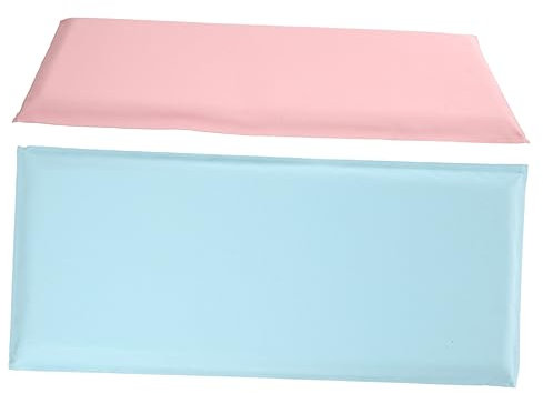 MOLUCKFU 2 Stück 3D Wandpolsterung Für Kinderzimmer Gepolsterte Wandpaneele Selbstklebend Wandschutz Stoßfänger Antikollision 20cm x 200cm Hellgrau
