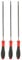 sourcing map 3pcs Chainsaw File, 4.8mm (3/16-inch) Round Sharpening Files Tool with Plastic Handle for Chain Chainsaw Sharpening, Grinding, Red, Grey