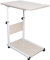 Mudshape Tavolo per computer portatile, regolabile in altezza, con 4 ruote, mini armadietto da divano, regolabile in altezza, 55 ~ 80 cm, regolabile in altezza, in acero bianco