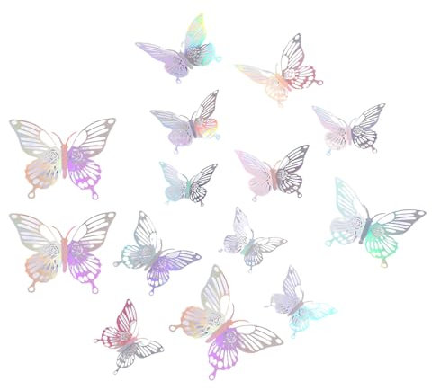 BOPRKTM 36 Stück 3D Schmetterlinge für die Wand Schmetterling Deko Schmetterlinge Aufkleber Deko Schmetterlinge Geeignet für Raumdekoration Party Dekoration