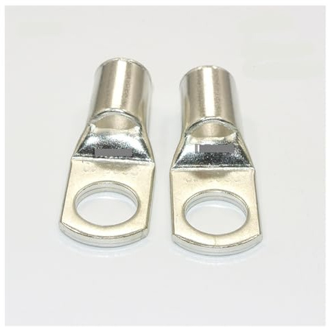 BIANMTSW 5/30/50PCS Heavy Duty Wire Lugs Battery Cable Tinned Copper Eyelets SC Ring Terminals Connectors with Spy Hole 50-95mm2 (SC50-8,10PCS)