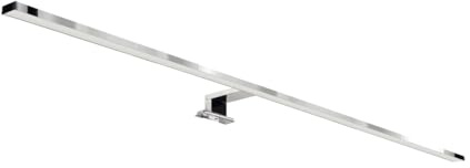 LED Spiegelleuchte groß IP44 B: 90 cm Chrom länglich 4100 K neutralweißes Licht 1650 lm Modern Spiegel Licht Wandlampe Badezimmer
