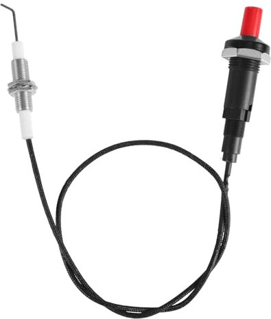 Piezo Igniter with Spark Ignition, Metal Propane Push Button Threaded Electrode Grill Igniter Fire Pit Lighter Replacement for Gas Fireplace Oven Heater BBQ Torch Kitchen Outdoor Practical Accessories