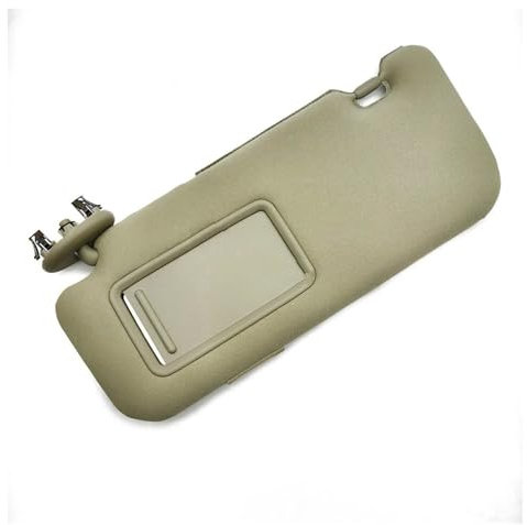 Viseras Parasol Compatible para Toyota para Auris para Corolla 2008-2013 Parasol Interior Coche Lado Izquierdo Conductor con Espejo Color Beige Visera