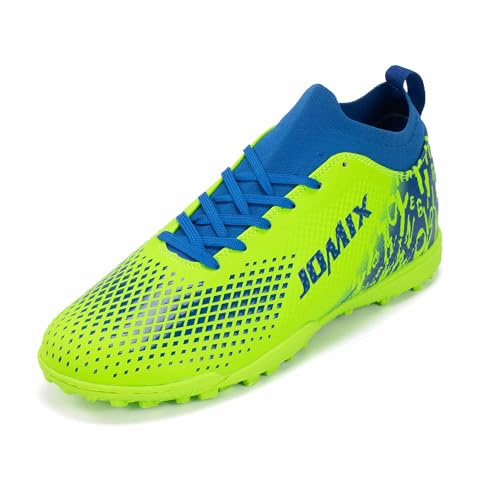 JOMIX Scarpe da Calcetto Calcio Unisex Bambini Ragazzi Adolescenti – Multitacchetti TF per Campi Sintetici ed Erba Artificiale – Leggere Resistenti Antiscivolo WOS250436 (Verde, 35)