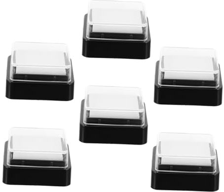 Artibetter 6stücke Waschbares Leeres Stempelkissen Leere Schwamm-stempelkissen Ersatz-stempelkissen Für Diy-projekte Schnelltrocknendes Stempelkissen Für Basteln Und Scrapbooking