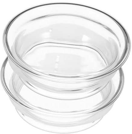 ULTECHNOVO 2Pièces Couvercle Verre pour Eau Couvercle de Remplacement Étanche pour Carafe à Jus Réfrigérateur Bouchons Réutilisables
