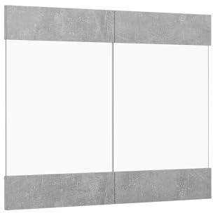 Vicco Küchenfront R-Line, Beton, 79.2 x 59 cm Möbelfront für den Hängeglasschrank