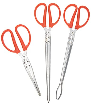 TOYZFRIENDY per Granchio Blu per Granchi e Anguille in Inossidabile Impugnatura Ergonomica, Set 3 Utensili Professionali per Cucina e Pesca