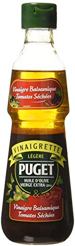 Puget Vinaigrette Huile d'Olive/Vinaigre Balsamique/Tomates Séchées 33 cl - Lot de 3