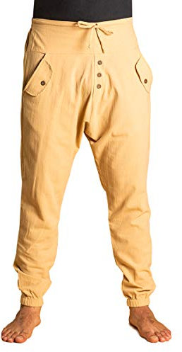 PANASIAM Yogipants 01, Cotton, beige, XL