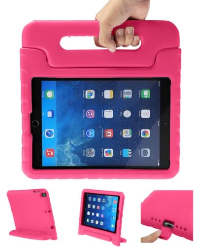 imoshion Tablet Hülle - Passend für iPad 6e generatie (2018) 9.7 inch / 5e generatie (2017) 9.7 inch - Back Cover mit Griff Kindersicherung - Rosa
