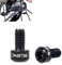 Titanium Alloy Fixed Bolts Screws for Bike Bicycle Front Rear Derailleur Cable M5x9mm (Black)