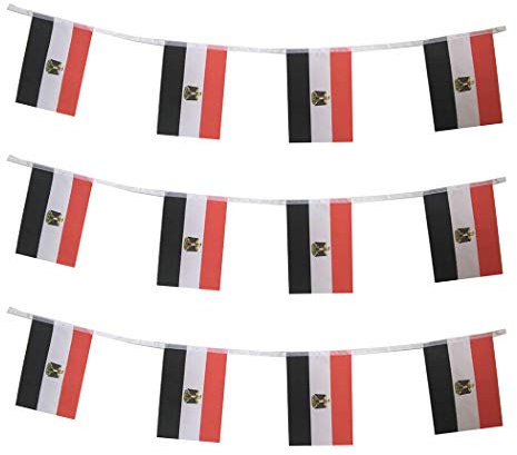 Ägyptische Flaggen, kleine Schnur, Mini-Flagge, Wimpel, Banner Dekorationen