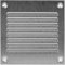 Cubierta de ventilación de aire galvanizada de 10 x 10 cm, rejillas de aire de retorno de acero, HVAC, con pantalla de protección contra insectos (100 x 100 mm, galvanizada)