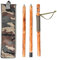 FOREST PILOT 3 Stück Abnehmbarer Gehstock aus Tannenholz zum Wandern mit Adlerschnitzerei 121,9 cm
