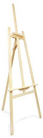 Staffelei aus Holz zum Malen, ideal für Leinwände, für Öl, Acryl, zum Ausstellen von Gemälden (175 cm)