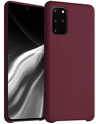 kwmobile Hülle kompatibel mit Samsung Galaxy S20 Plus Hülle - Silikon Handy Case - Handyhülle weiche Oberfläche - kabelloses Laden - Tawny Red