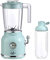 Batidora de Vaso SwissHome 2 en 1 (800 ml) 250W, azul