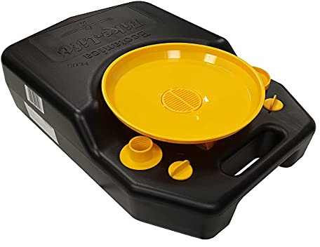 Bike-Lift 12 Litre Low Profile Car and Motorcycle Waste Oil Drain Pan Container