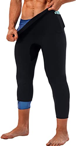 LMCOB Herren Kurze Saunahose für Herren Leger