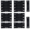 18650 Battery Case Holder with Soldering Pins, 8PCS 1/2/3/4 Slot x 3.7V Battery Storage Box Black Plastic Batteries Clip Box with Pin for DIY Parallel or Series Circuit PCB Projects