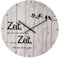 Wanduhr mit Spruch Zeit die wir Uns... | Ø45cm MDF batteriebetrieben | Sinnspruch Uhr Designeruhr Vintage Shabby Chic (1 x Wanduhr Design I)