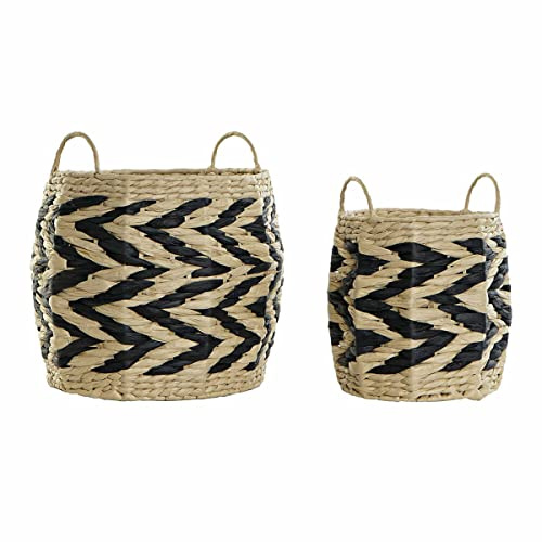 Dkd Home Decor Körbe-Set aus Bali-Fasern (2 Stück)