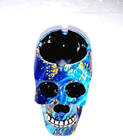 Ambiance Sud - Aschenbecher mit Totenkopf, aus Kunstharz, Modell E