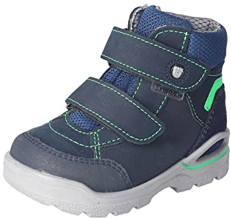 RICOSTA Baby Jungen Lauflernschuhe Finn,Kinder Boots,WMS:Mittel,lose Einlage,Sympatex,Klettstiefel,Booties,wasserdicht,Nautic (170),20 EU