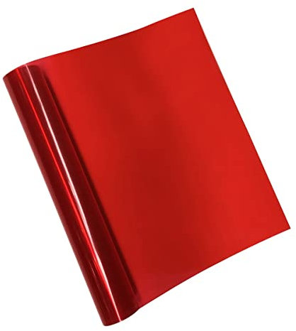 Queenbox 40 x 200 cm Selbstklebende Autotönung, Scheinwerfer, Rücklicht, Nebelscheinwerfer, Vinylfolie, Aufkleberrolle für Fahrzeuge, Lichtdekoration, Rot