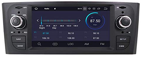 PULJIM Android Pantalla Multimedia Player FIT FOR FIAT Grande Punto Linea Audio Stereo Radio Radio Unidad DE LA Cabeza 2007 2009 2010 2011 2012 2012 (Color : 16G DSP Carlpay)