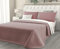 CLARA HOME Trapuntino Matrimoniale Color Cipria, Copriletto in Velluto Soffice Manopesca, Ideale in Autunno e Primavera, Made in Italy