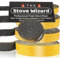 The Stove Wizard Fire Rope for Wood Log Multi Fuel Burning Stove, Self Adhesive Seal Liner for Stove, Chimney, Fireplaces, Oven Door, Heat Resistant Sealant Strip (3mm x 15mm x 2.5m)