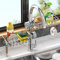 BAIEUEJO 2 Piezas Organizador de Fregadero de Acero Inoxidable,Sin Taladrar,Porta Esponjas de Acero Inoxidable,Sink Caddy de Acero Inoxidable,para Baño/Cocina
