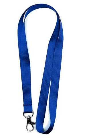 Cordon Tour de Cou - Lanière de Porte Badge - pour événement, entreprise, groupe (Bleu)