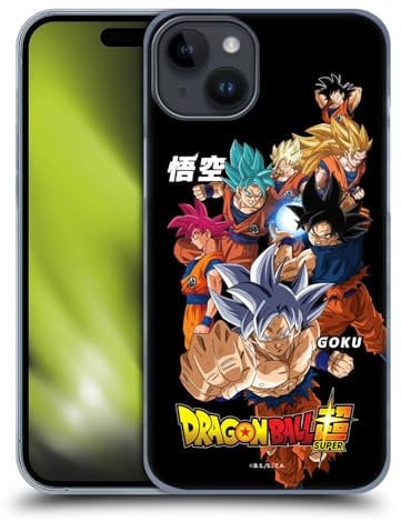 Head Case Designs Officially Licensed Dragon Ball Super Goku Universe Survival Characters Hard Back Case Compatible With Apple iPhone 15 Plus