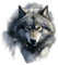 GRAZDesign Wandtattoo Wolf Schwarz Wandaufkleber für Wohnzimmer & Arbeitszimmer - 57x50cm