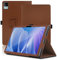 Étui pour DOOGEE T30 Pro, 11 inch, DOOGEE T30 Pro Coque Tablette, Housse de Protection avec Support Pliable, Porte-Crayon et Dragonne, Protection Totale. (Marron)