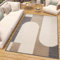 TAPISO Patio Teppich Flachgewebe Indoor Outdoor Creme Beige Dunkelbraun Modern Figuren Sisaloptik Wasserfest Wohnzimmer Terrasse ÖKO-TEX 140 x 200 cm
